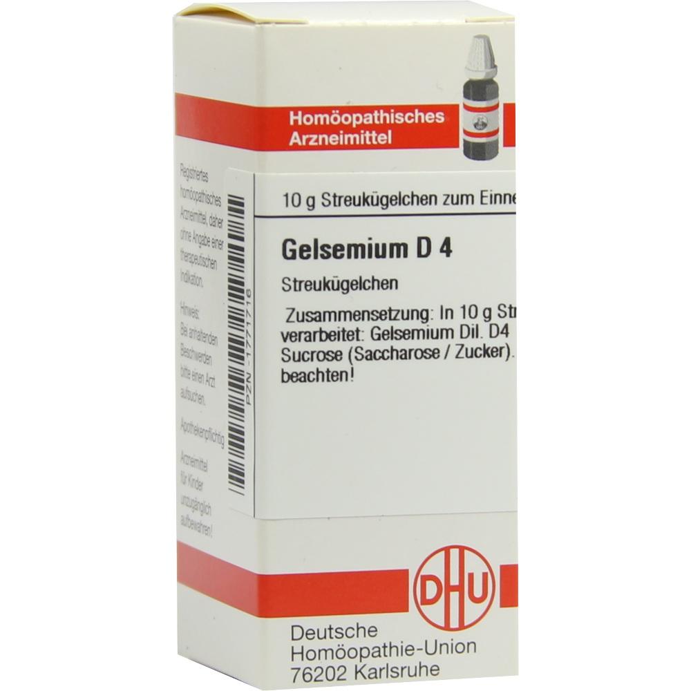 GELSEMIUM D 4 Globuli 10 g Globuli