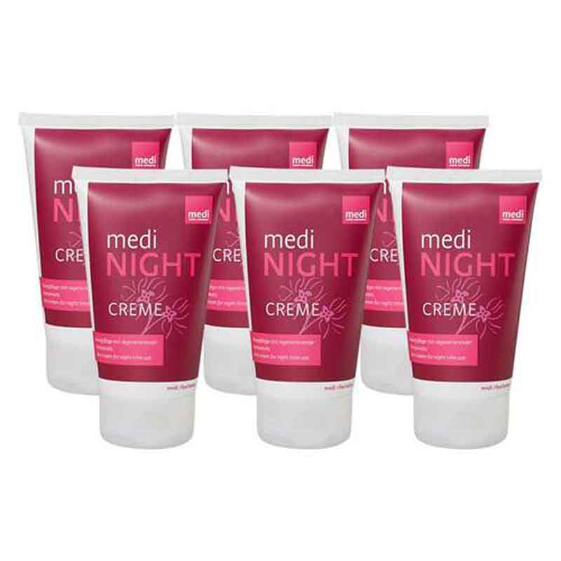 medi NIGHT Creme  6X150 ml Nachtcreme