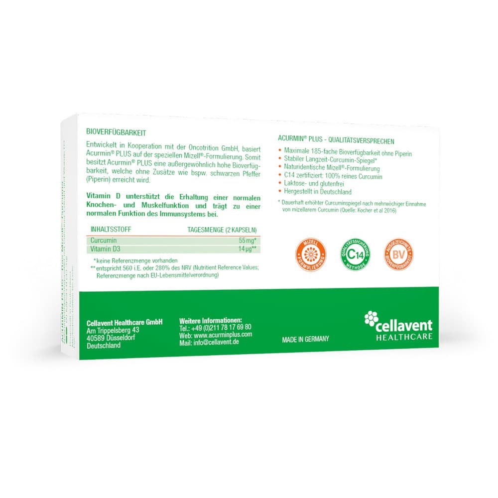 ACURMIN PLUS - DAS MIZELL -CURCUMA  60 St Weichkapseln