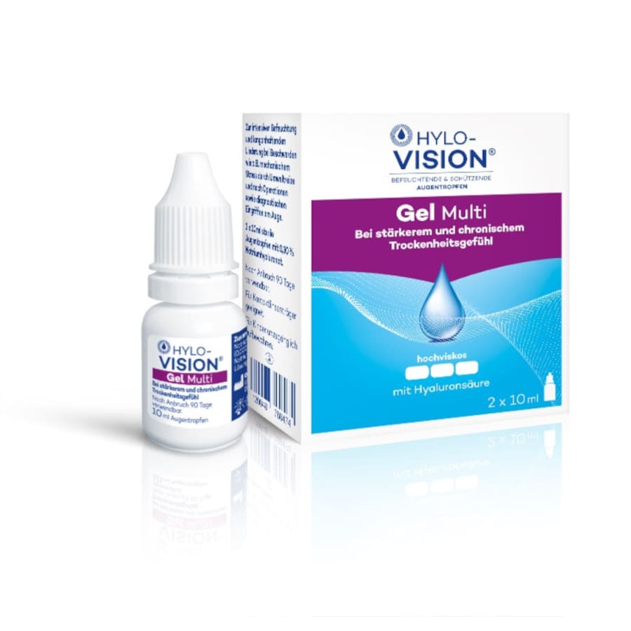 HYLO-VISION Gel Multi 2X10 ml Augentropfen 2X10 ml
