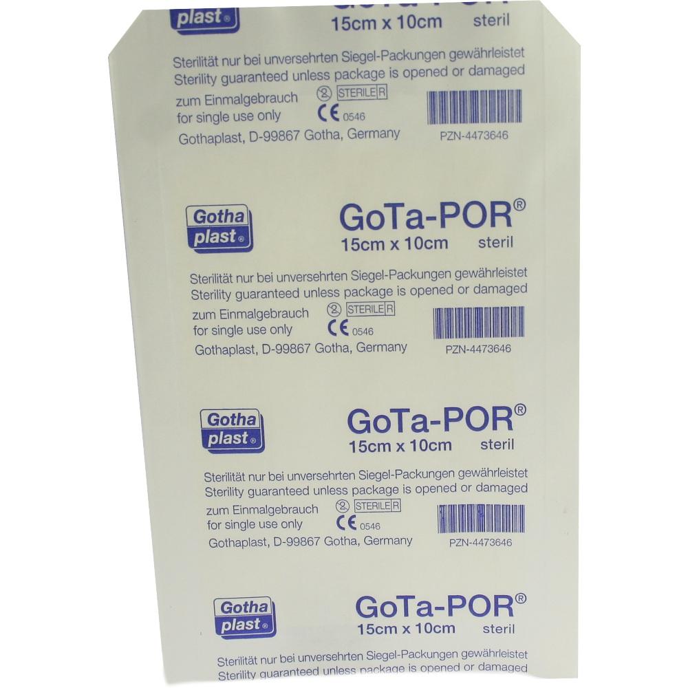 GOTA-POR Wundpflaster steril 100x150 mm 1 St Pflaster