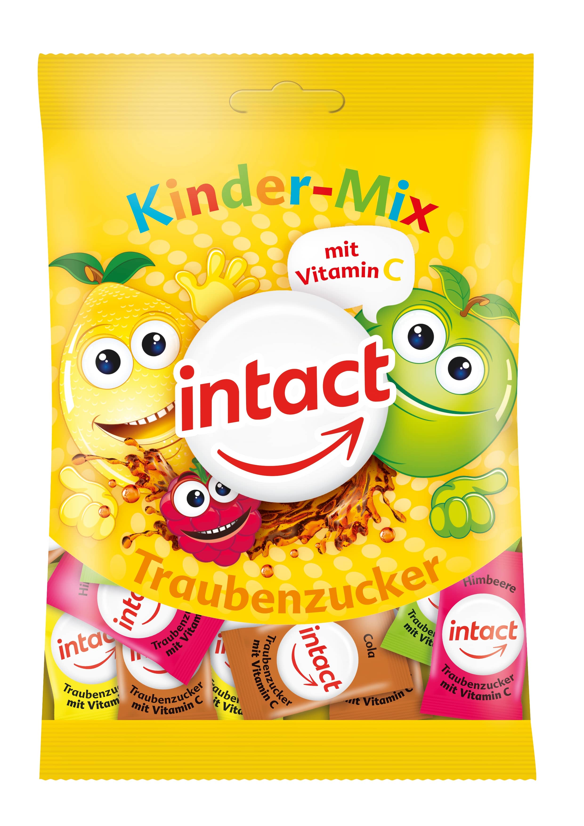 intact Traubenzucker  Kinder-Mix  100 g Bonbons