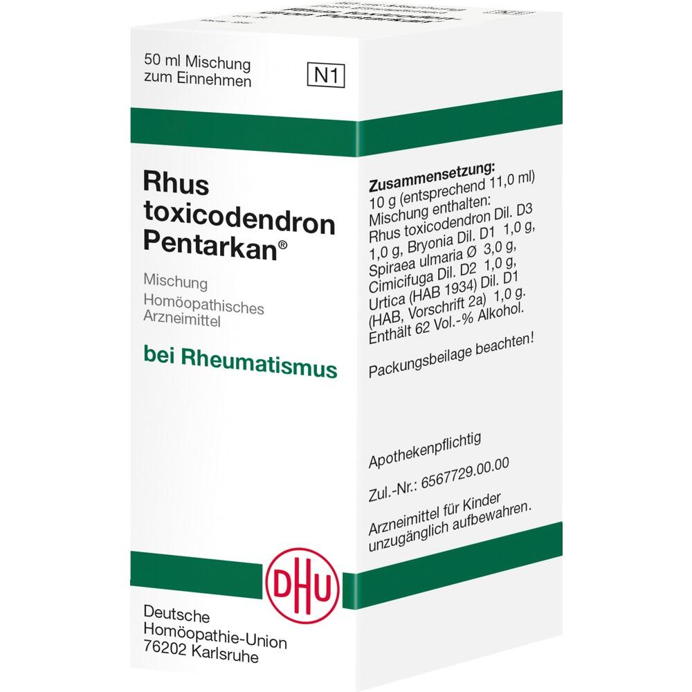 RHUS TOXICODENDRON PENTARKAN Liquidum 50 ml Mischung
