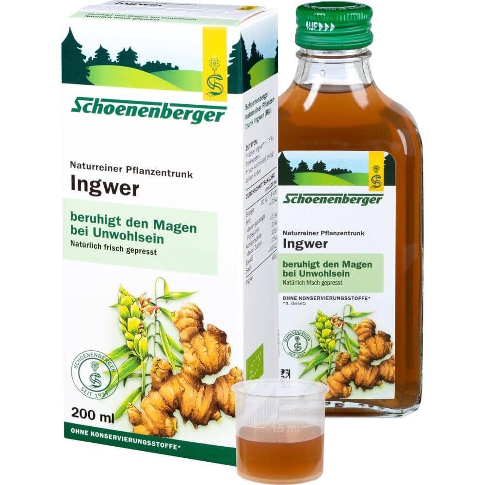 Schoenenberger Naturreiner Pflanzentrunk Ingwer  200 ml Saft
