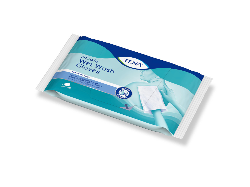 TENA PROskin Wet Wash Gloves 5 St