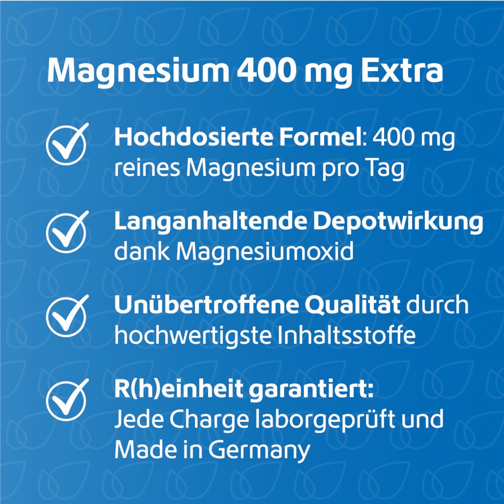 R(h)ein Nutrition Magnesium 400 mg Extra 120 St Kapseln