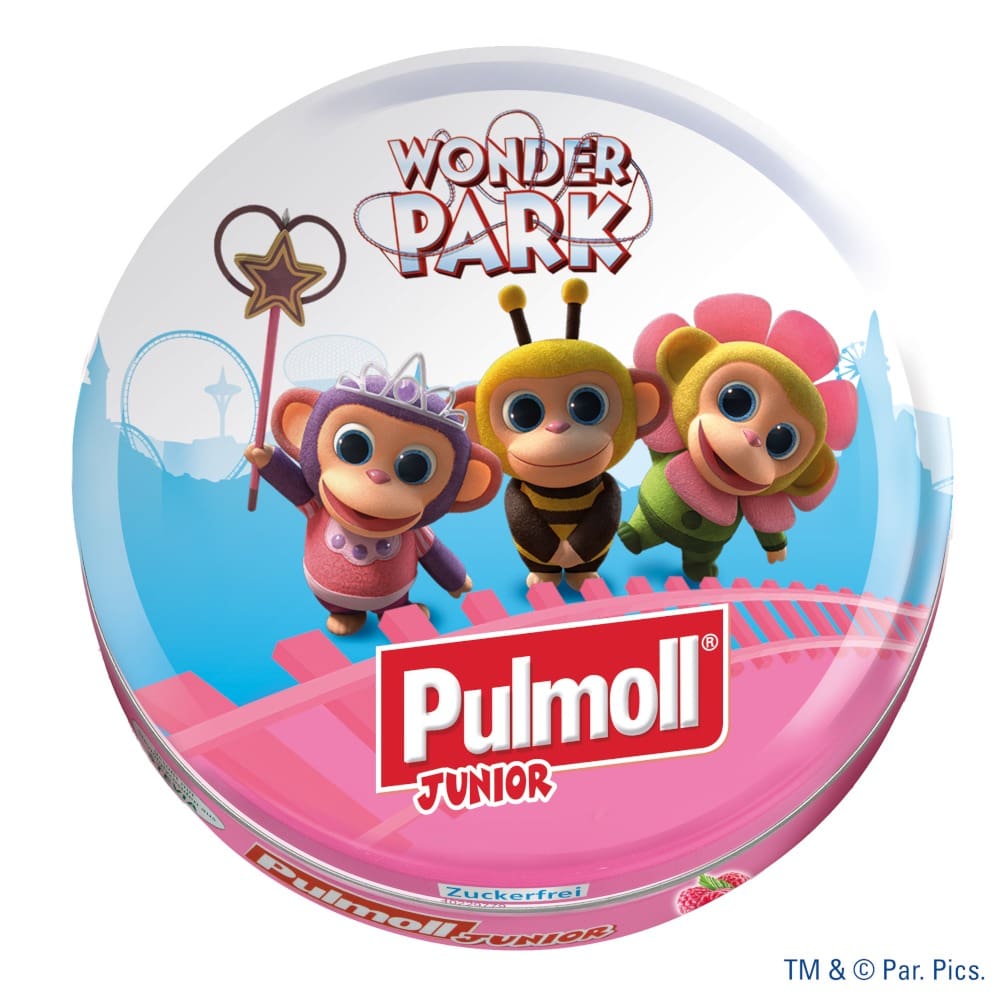 PULMOLL Junior Himbeer mit Echinacea ohne Zucker Bonbons 50 g Bonbons