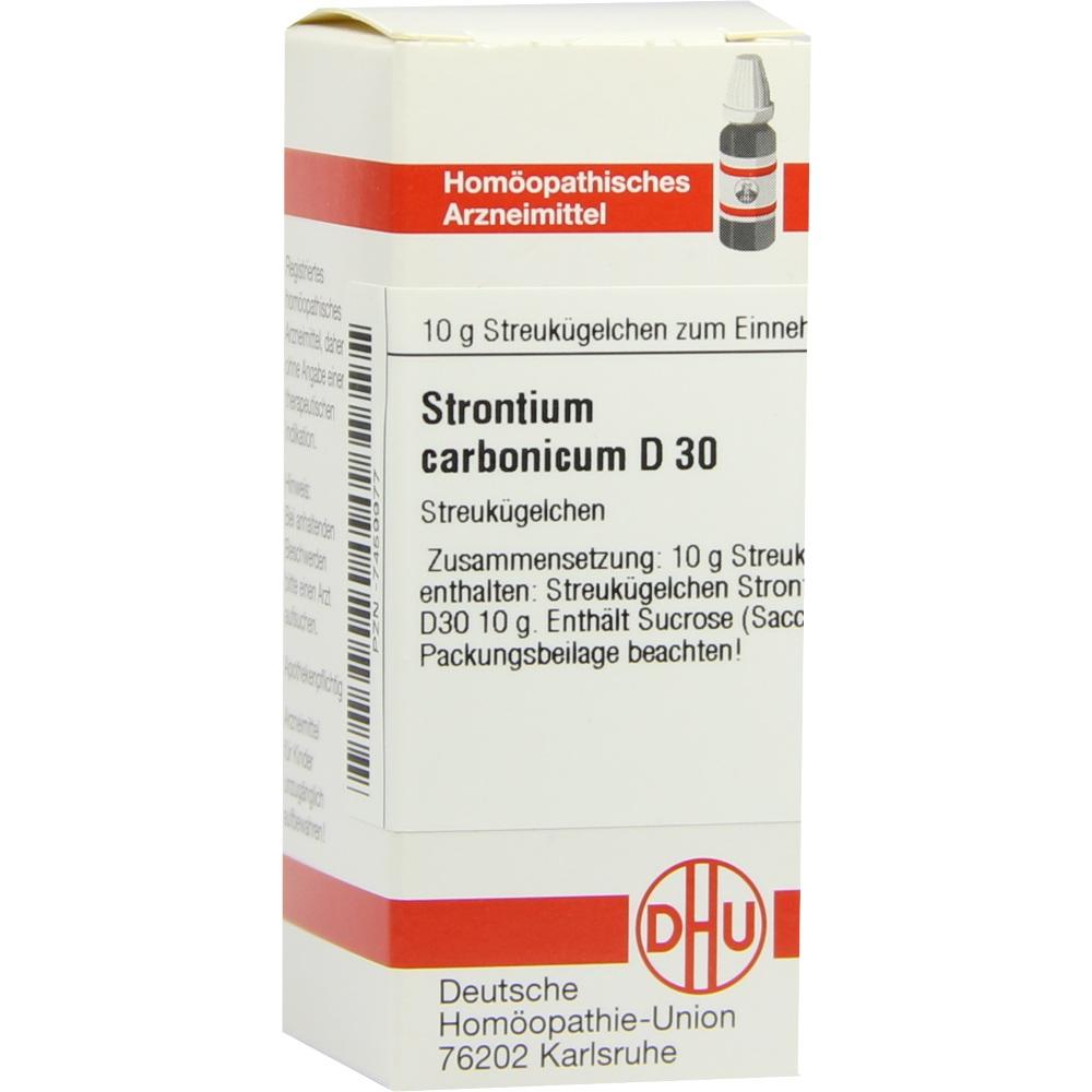 STRONTIUM CARBONICUM D 30 Globuli 10 g Globuli