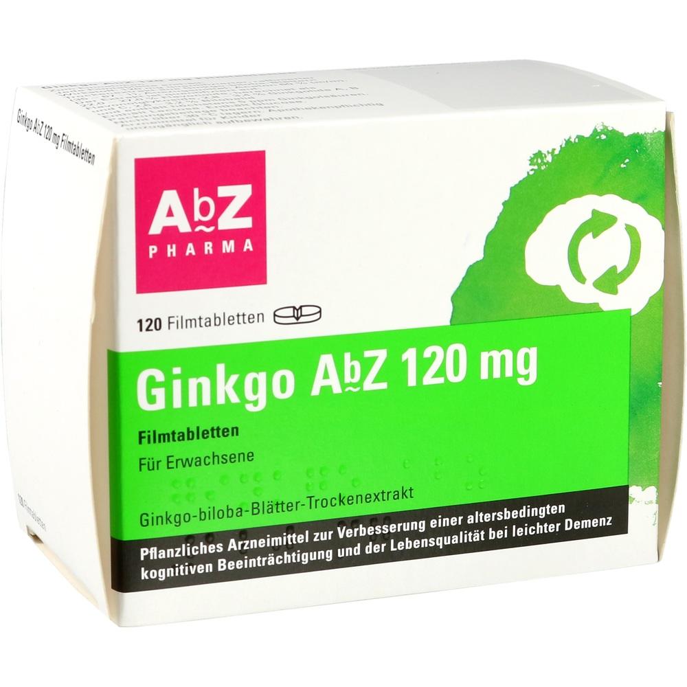 Ginkgo AbZ 120 mg 120 St Filmtabletten
