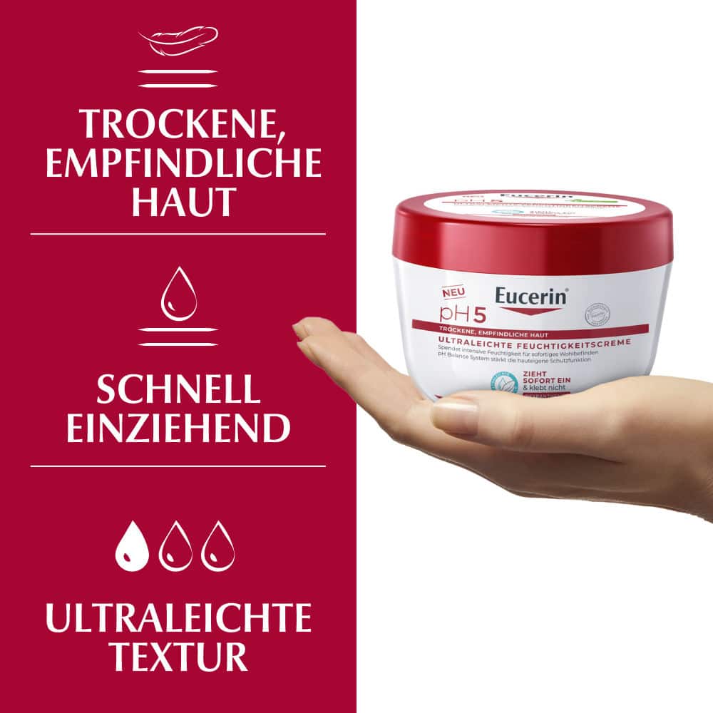 Eucerin pH5 ULTRALEICHTE FEUCHTIGKEITSCREME  350 ml Creme