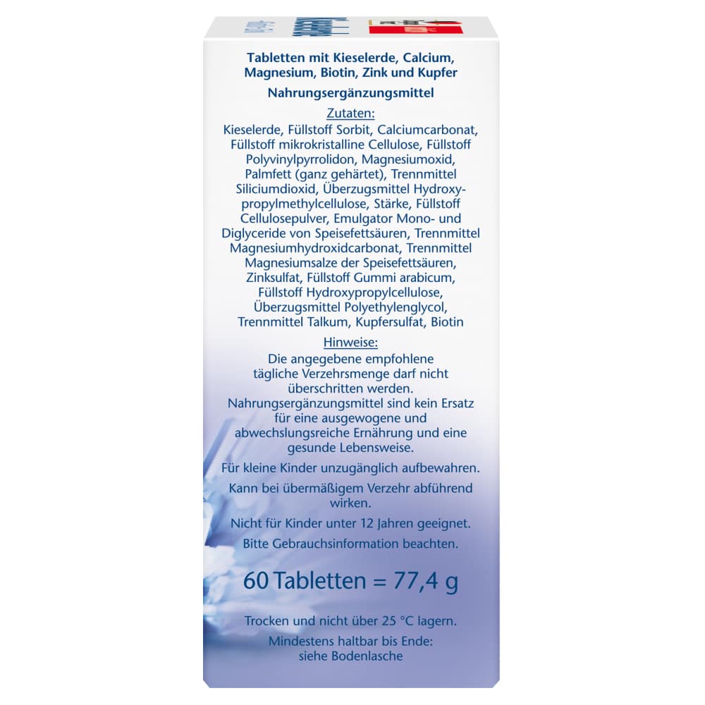 Doppelherz aktiv Kieselerde + Biotin + Zink 60 St Tabletten