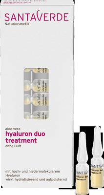 SANTA VERDE hyaluron duo treatment aloe vera ohne Duft 10X1 ml Ampullen