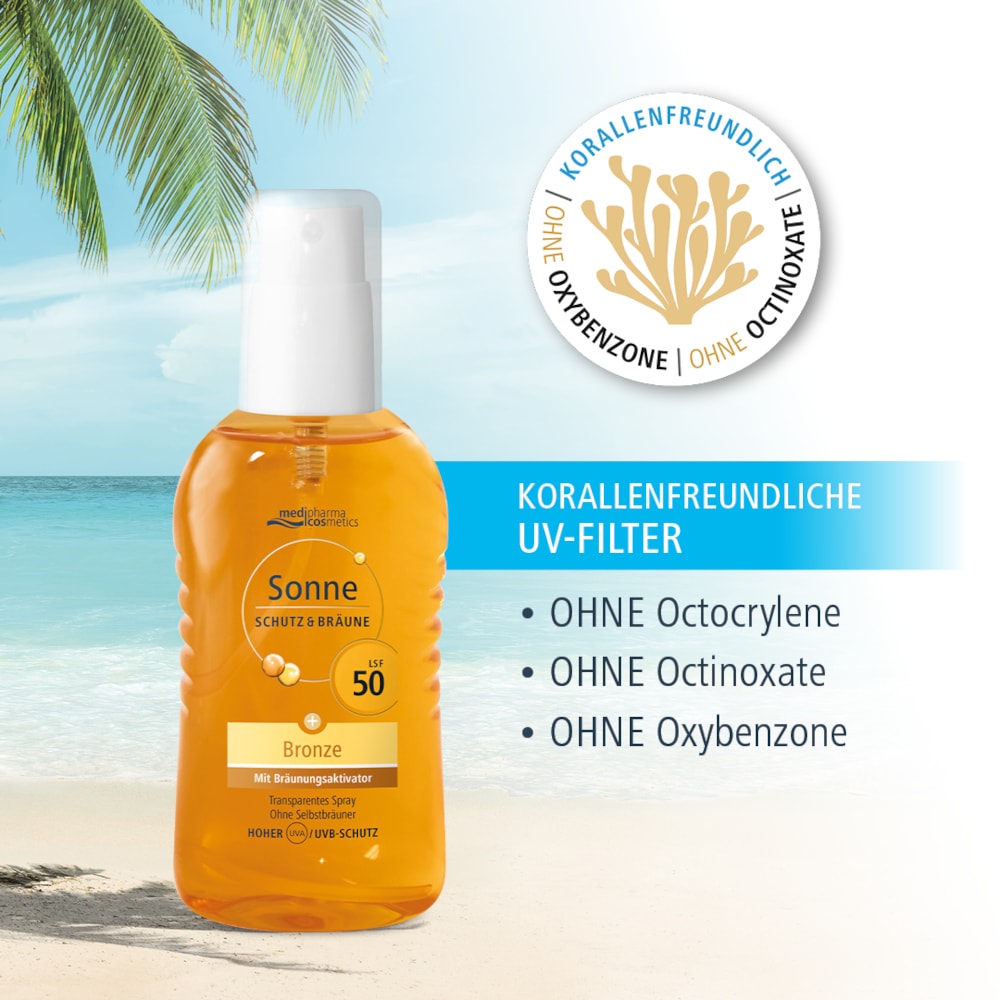 medipharma cosmetics Sonne SCHUTZ & BRÄUNE Bronze LSF 50 Spray 200 ml Spray