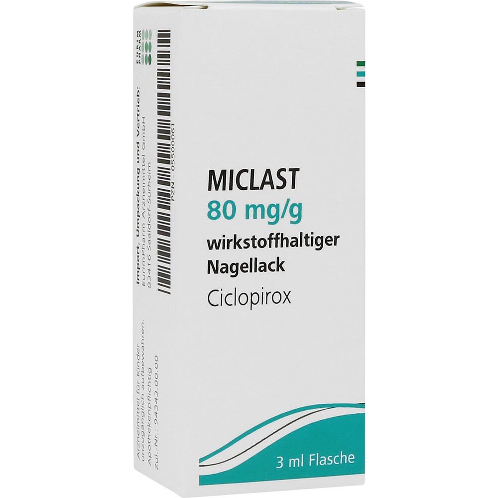MICLAST 80mg/g 3 ml Wirkstoffhaltiger Nagellack
