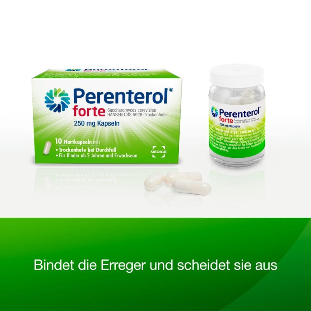 Perenterol forte bei akutem Durchfall  10 St Hartkapseln