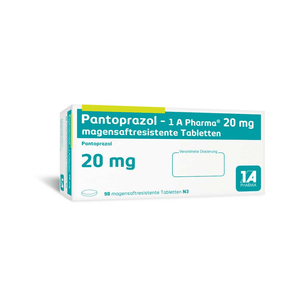 Pantoprazol-1A Pharma 20mg 100 St Tabletten magensaftresistent