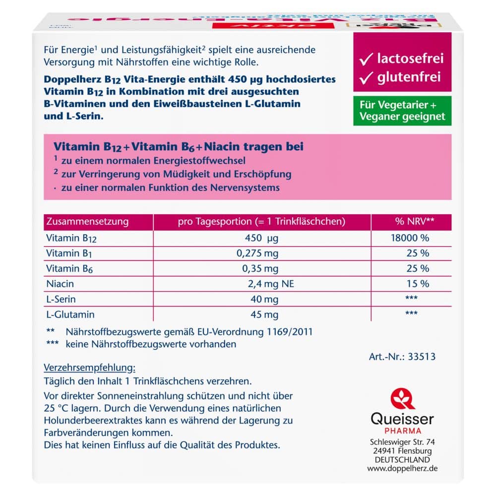 Doppelherz aktiv B12 Vita-Energie 30 St Trinkampullen