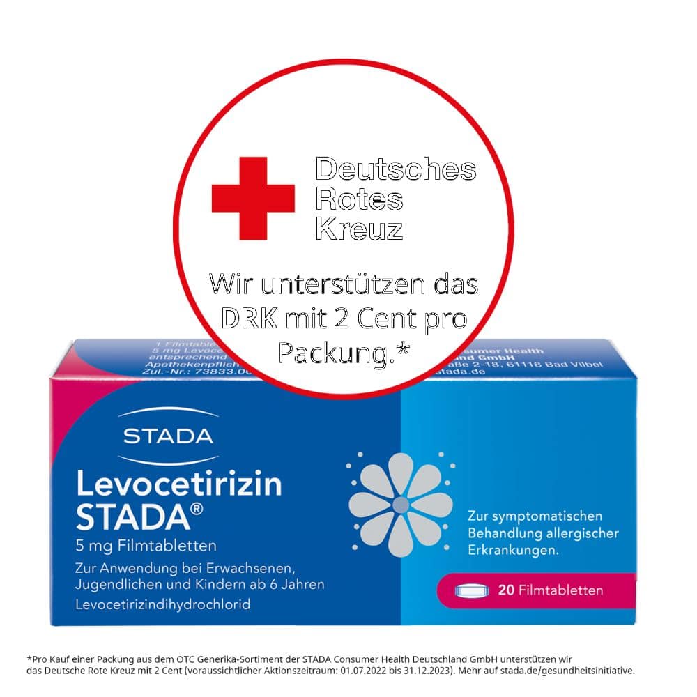 Levocetirizin STADA 5mg 20 St Filmtabletten