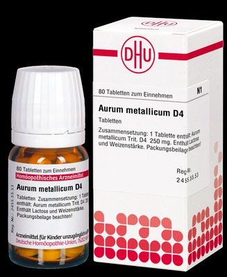 AURUM METALLICUM D 4  80 St Tabletten