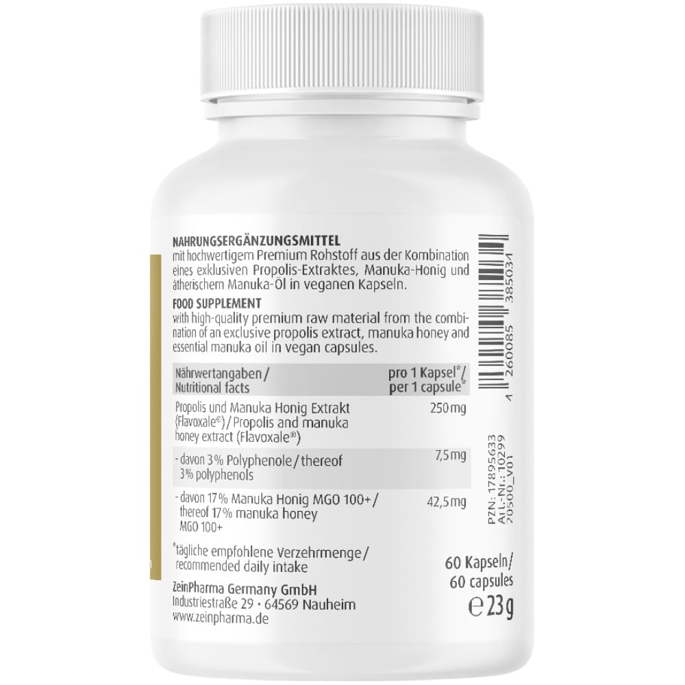 Zein Pharma Propolis Manuka 250 mg 60 St Kapseln