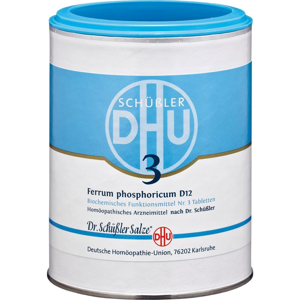 BIOCHEMIE DHU 3 Ferrum phosphoricum D 12  1000 St Tabletten