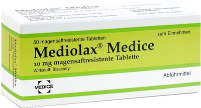 MEDIOLAX bei Verstopfungsbeschwerden  50 St Tabletten magensaftresistent
