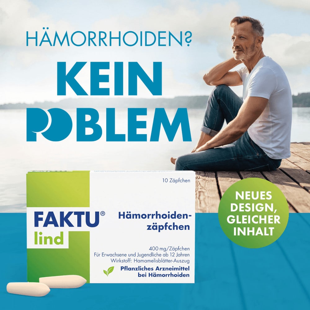 FAKTU lind Hämorrhoidenzäpfchen 25 St Suppositorien