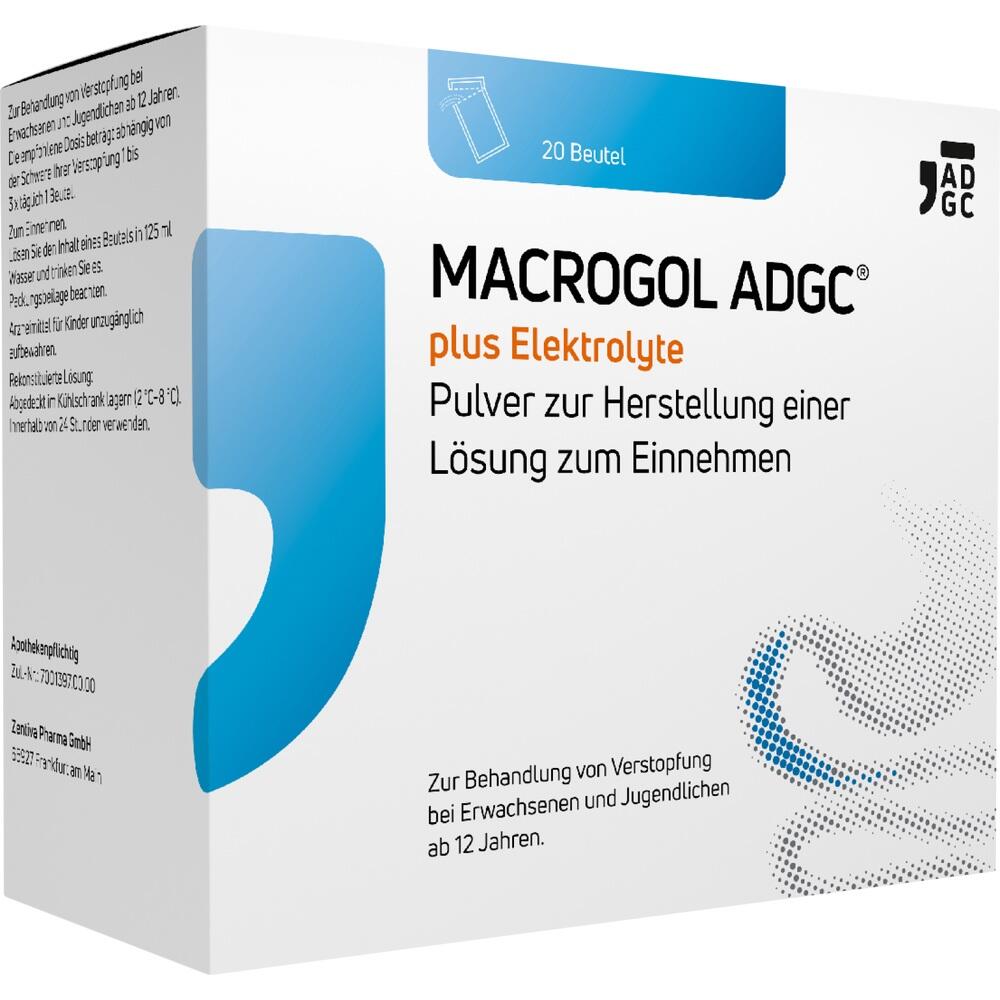 MACROGOL ADGC plus Elektrolyte 20 St Pulver zur Herstellung einer Lösung zum Einnehmen