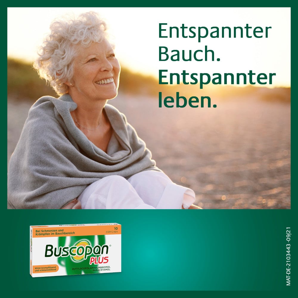 Buscopan Plus Zäpfchen - bei Bauchschmerzen  10 St Suppositorien