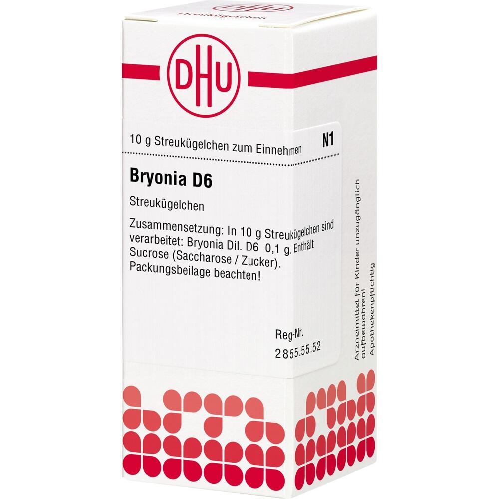 BRYONIA D 6 Globuli 10 g Globuli