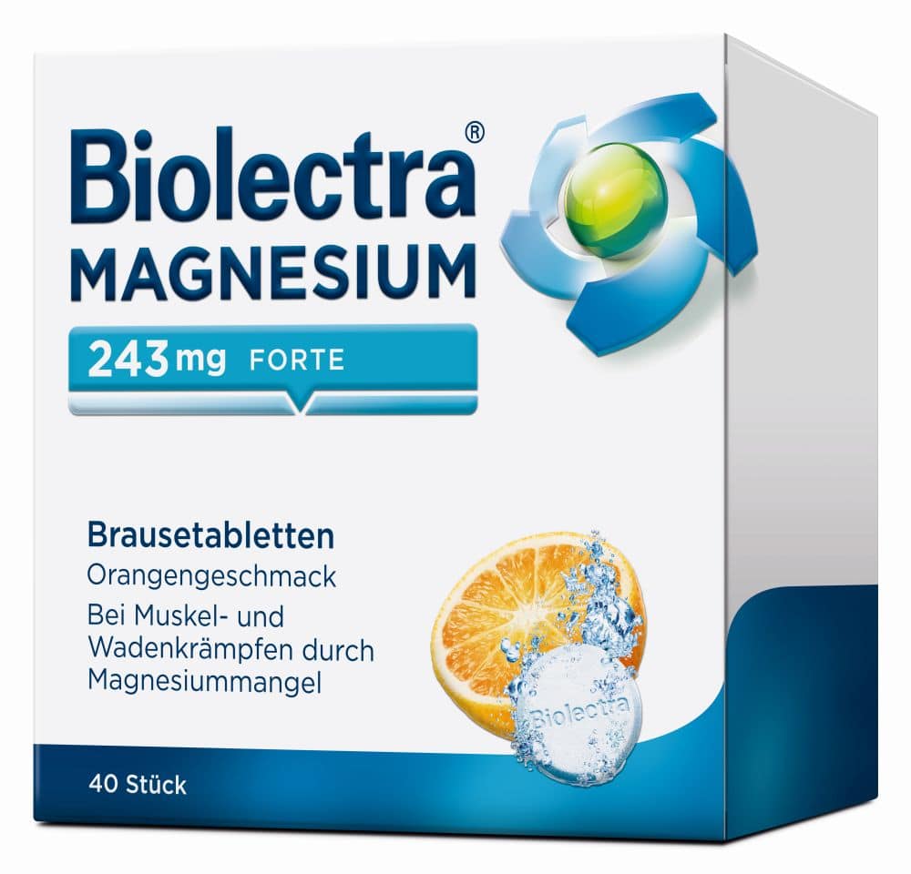 Biolectra MAGNESIUM 243mg FORTE Orange 40 St Brausetabletten