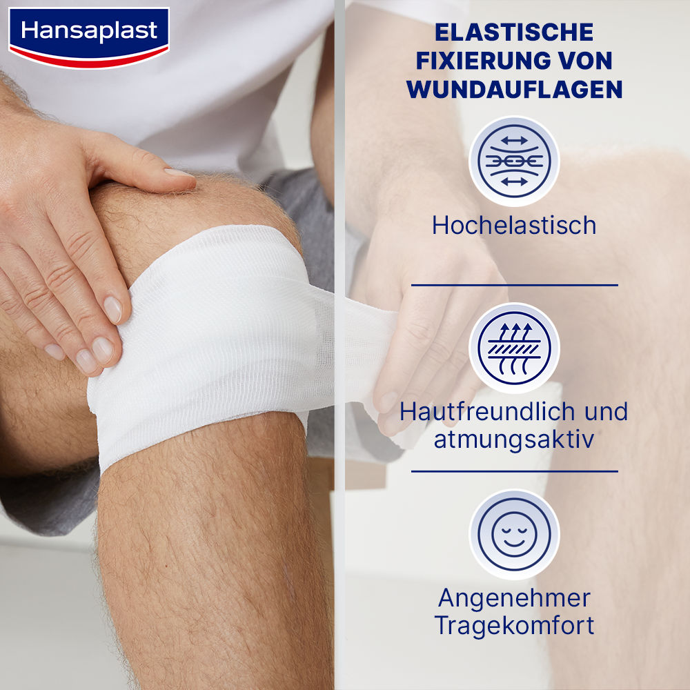 Hansaplast ELASTISCHE FIXIERBINDE 4x8 1 St Binden
