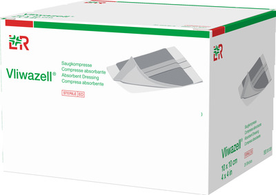 VLIWAZELL Saugkompressen 10x20 cm steril 30 St Kompressen