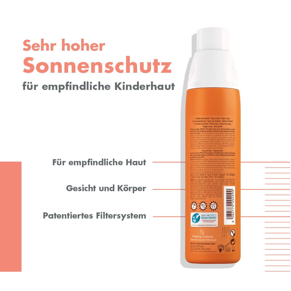 Avène Kinder-Sonnenspray SPF 50+ + 3 € sparen* 200 ml Spray