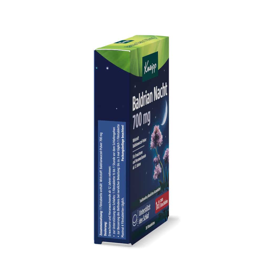 Kneipp Baldrian Nacht 700 mg  30 St Filmtabletten