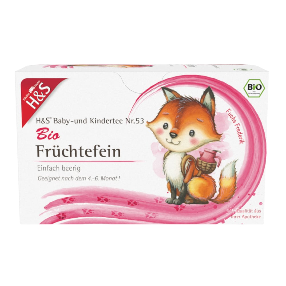 H&S Früchtefein Baby- und Kindertee Bio 20X2.5 g Filterbeutel