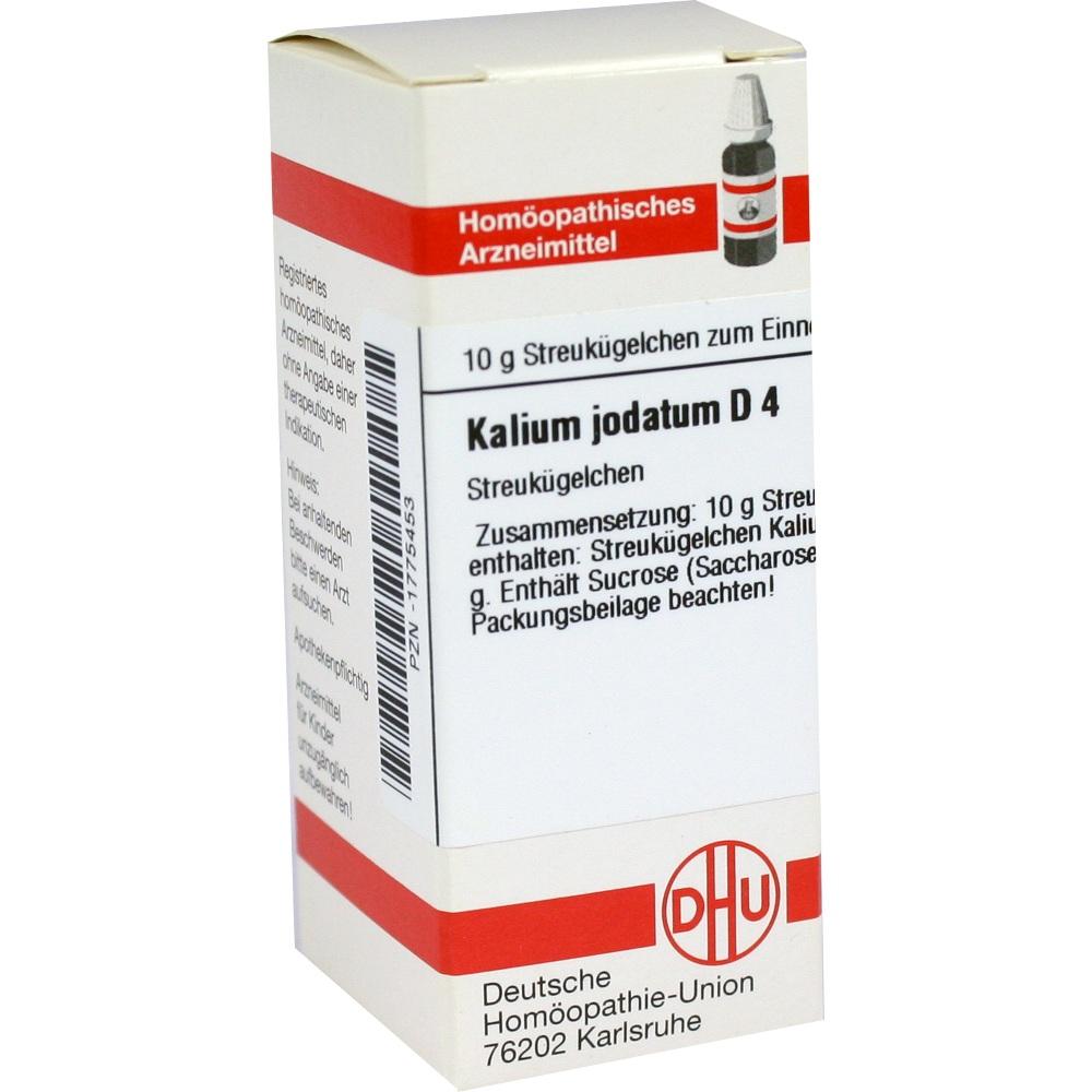 KALIUM JODATUM D 4 Globuli 10 g Globuli