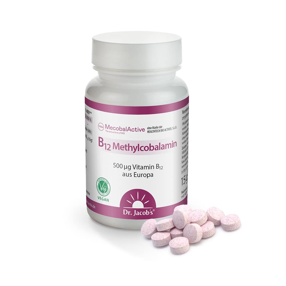 Dr. Jacob's Vitamin B12 Methylcobalamin hochdosiert vegan