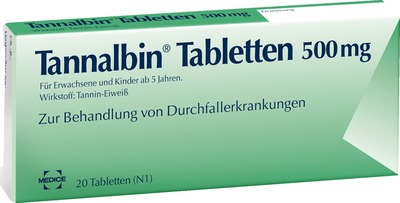 Tannalbin bei Durchfallerkrankungen 20 St Tabletten