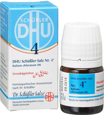 DHU Schüssler-Salz Nr. 4 Kalium chloratum D 6 Globuli 10 g Globuli