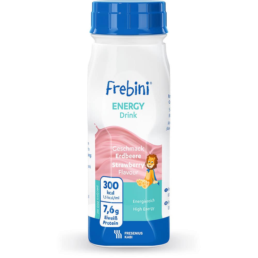 Frebini Energy Trinknahrung Erdbeere 6X4X200 ml Flüssigkeit
