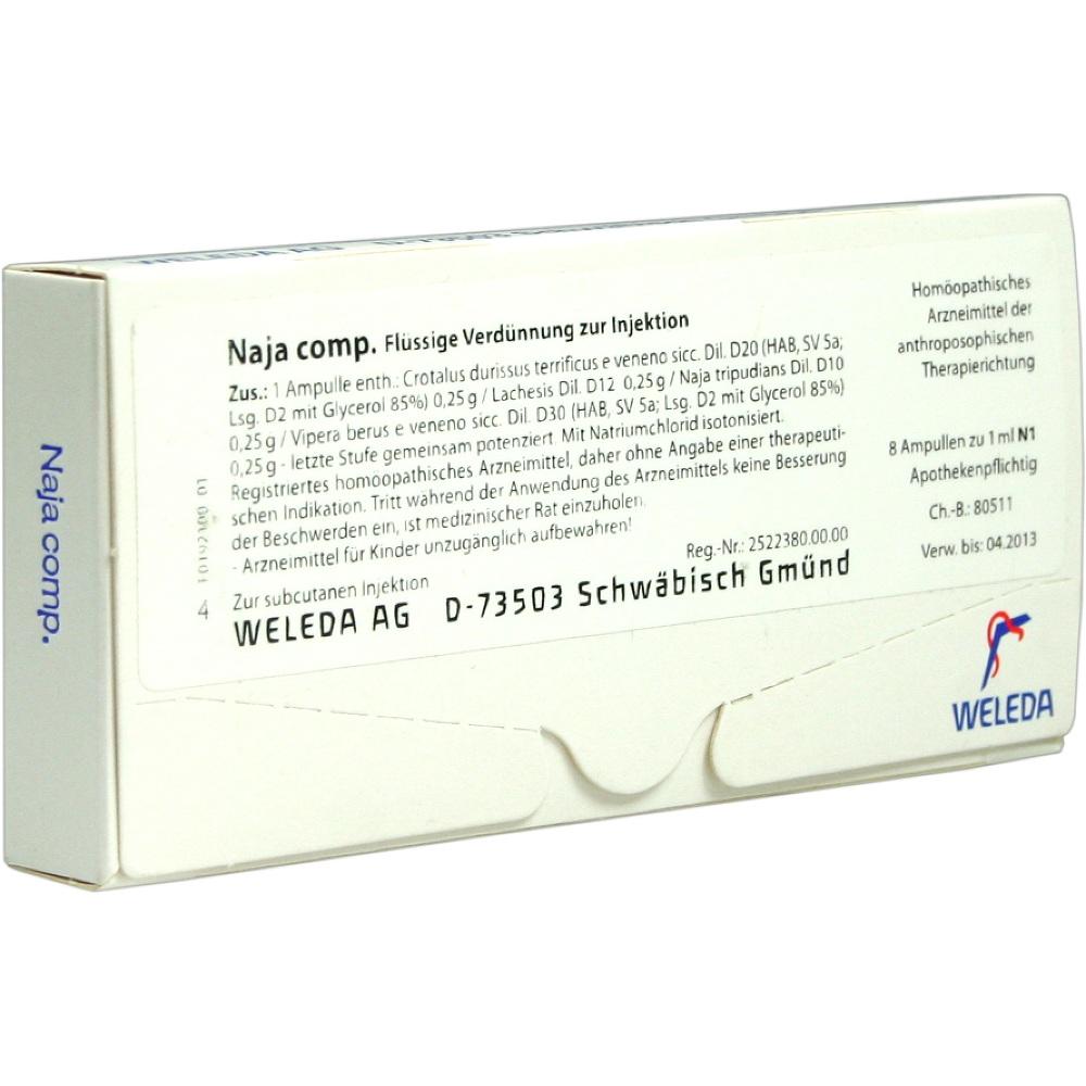 WELEDA NAJA COMP.Ampullen 8 St Ampullen