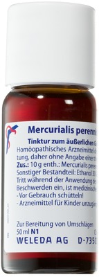 WELEDA MERCURIALIS PERENNIS 20% Tinktur 100 ml Tinktur