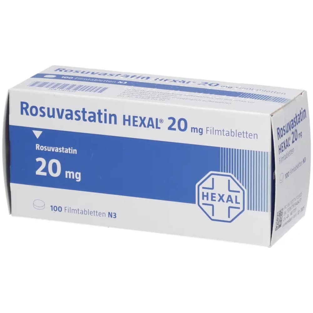 Rosuvastatin HEXAL 20 mg 100 St Filmtabletten