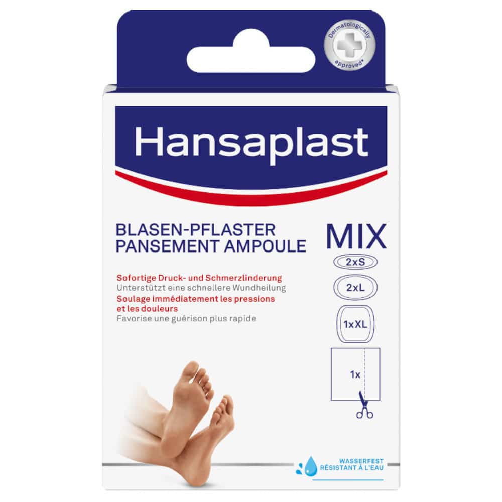 Hansaplast footexpert SOS Mix Pack Blasenpflaster 6 St Pflaster