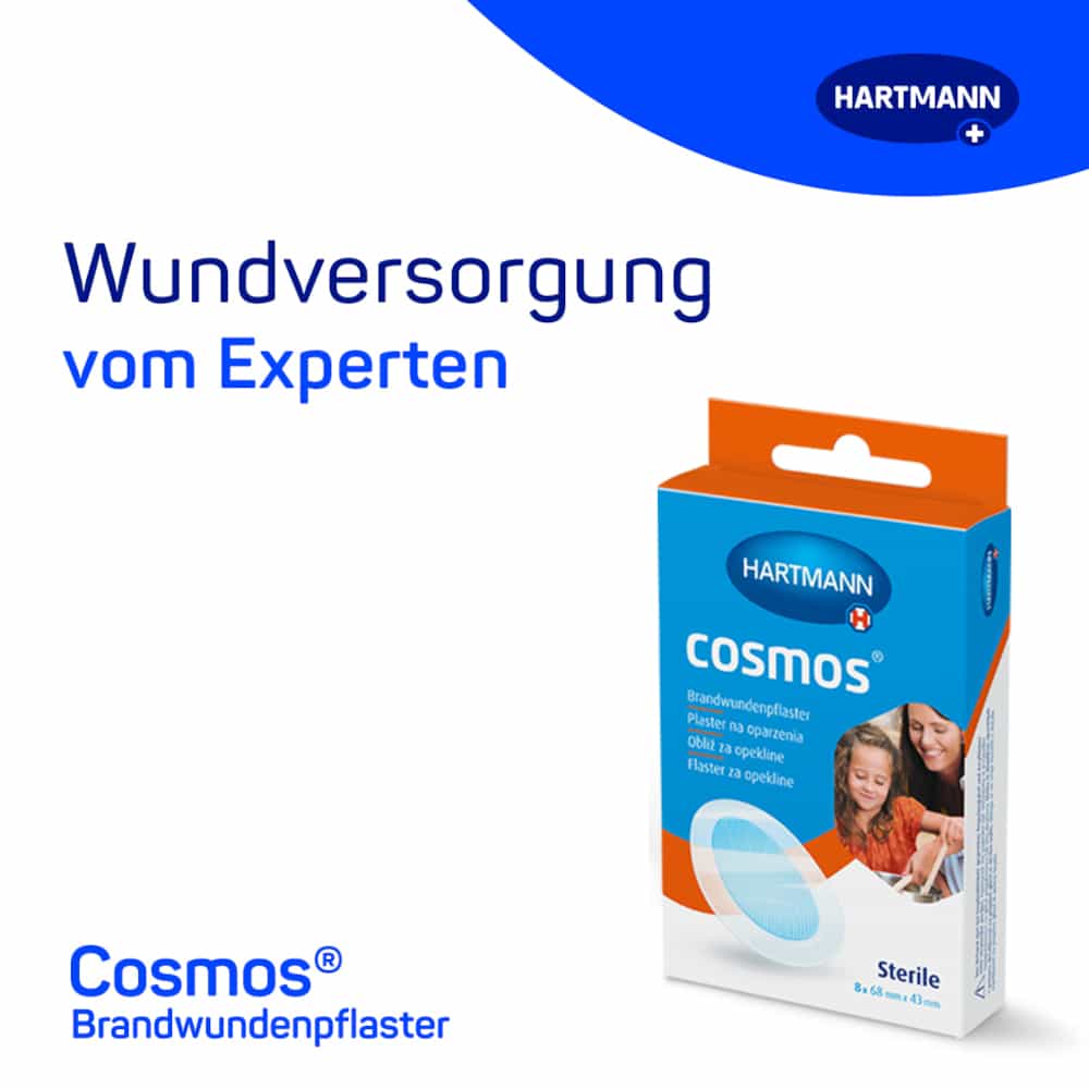 HARTMANN cosmos Brandwundenpflaster 8 St Pflaster