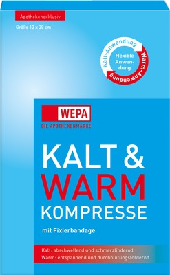 KALT-WARM Kompresse 12x29 cm mit Fixierband 1 St