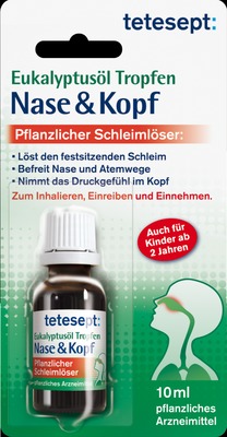 tetesept Eukalyptusöl Tropfen Nase & Kopf 10 ml Tropfen