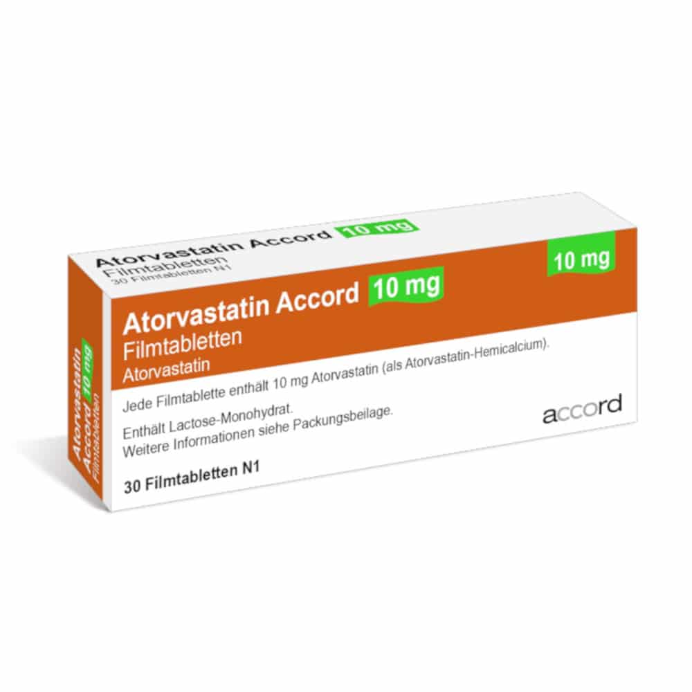 Atorvastatin Accord 10mg Filmtabletten 100 St Filmtabletten
