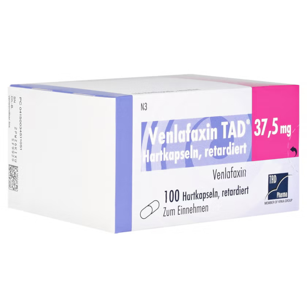Venlafaxin TAD 37,5mg 100 St Retard-Kapseln